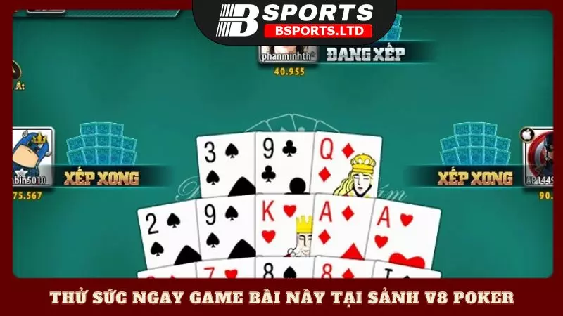 Thử sức ngay game bài mậu binh Bsports tại sảnh V8 Poker